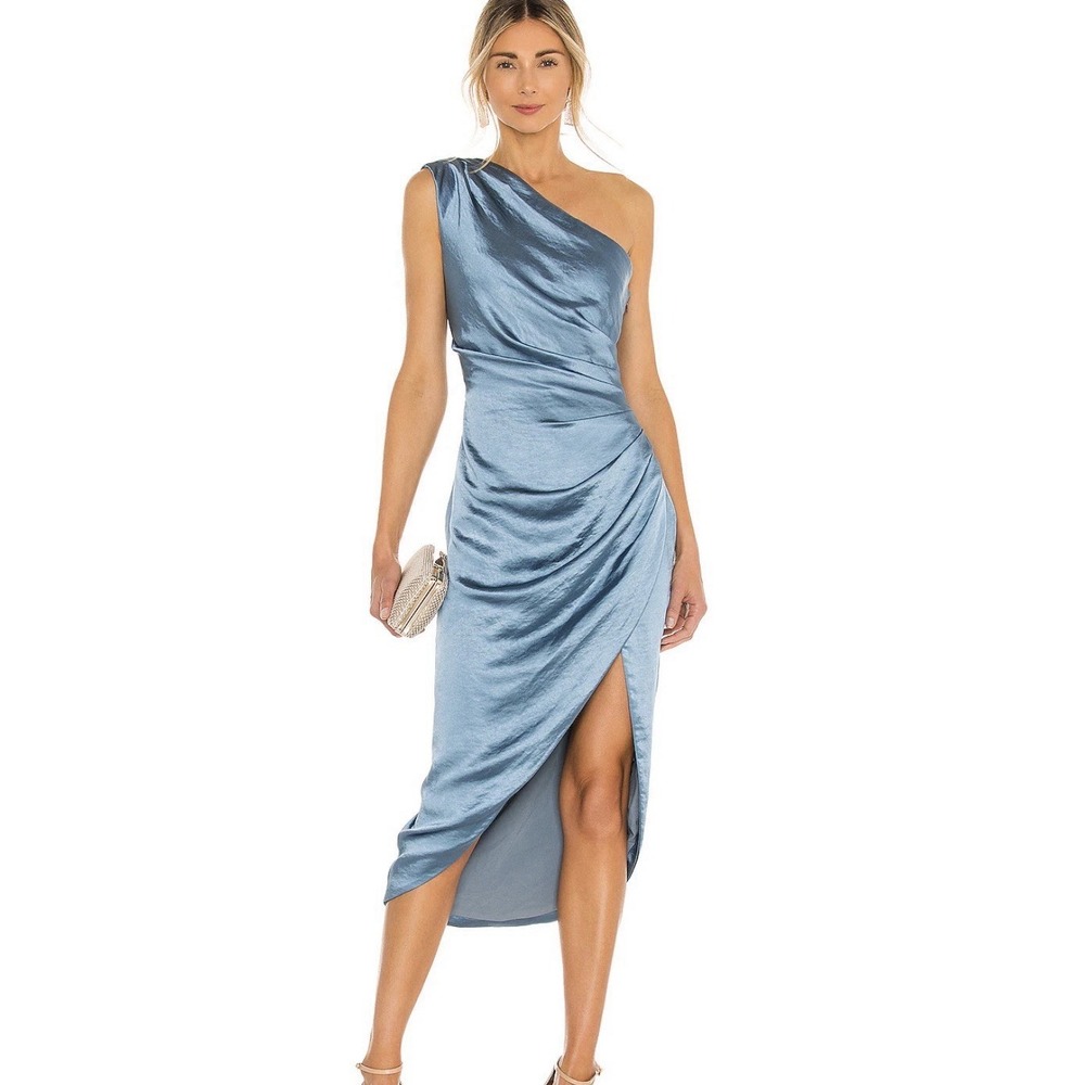 NWT ELLIATT Cassini Dress Cadet Blue Size Large Retail $189